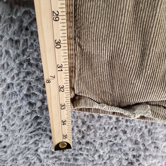 Purple Brand Jeans Mens 34x34 Brown Button Fly Corduroy Paisley Print Skinny - Picture 10 of 16